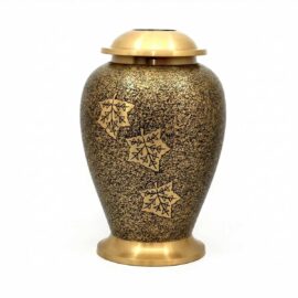 Gold and Black Leaf Etch